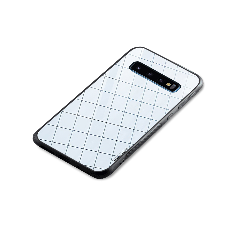 Glass Square Wall Glass Back Case for Galaxy S10