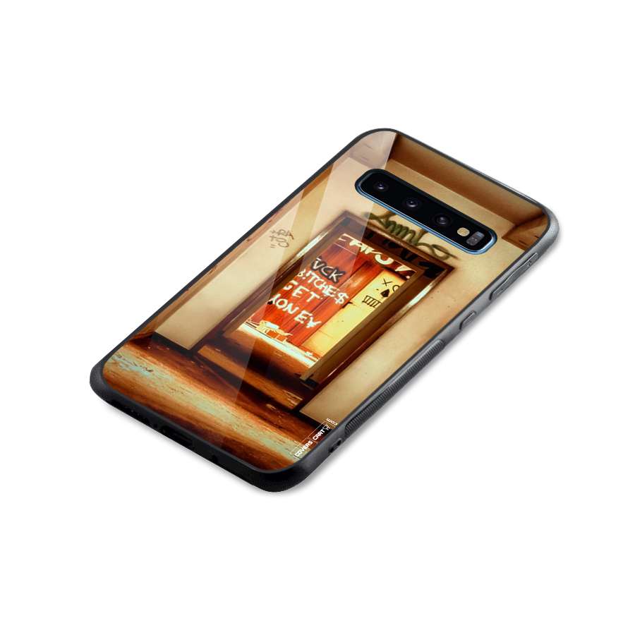 Grafitty Door Glass Back Case for Galaxy S10