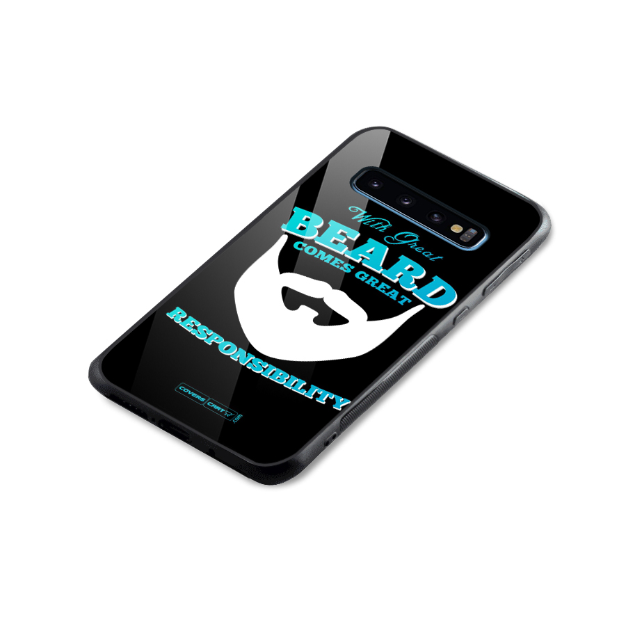 Great Beard Glass Back Case for Galaxy S10