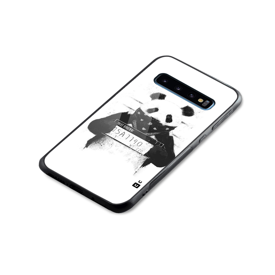 Guilty Panda Glass Back Case for Galaxy S10