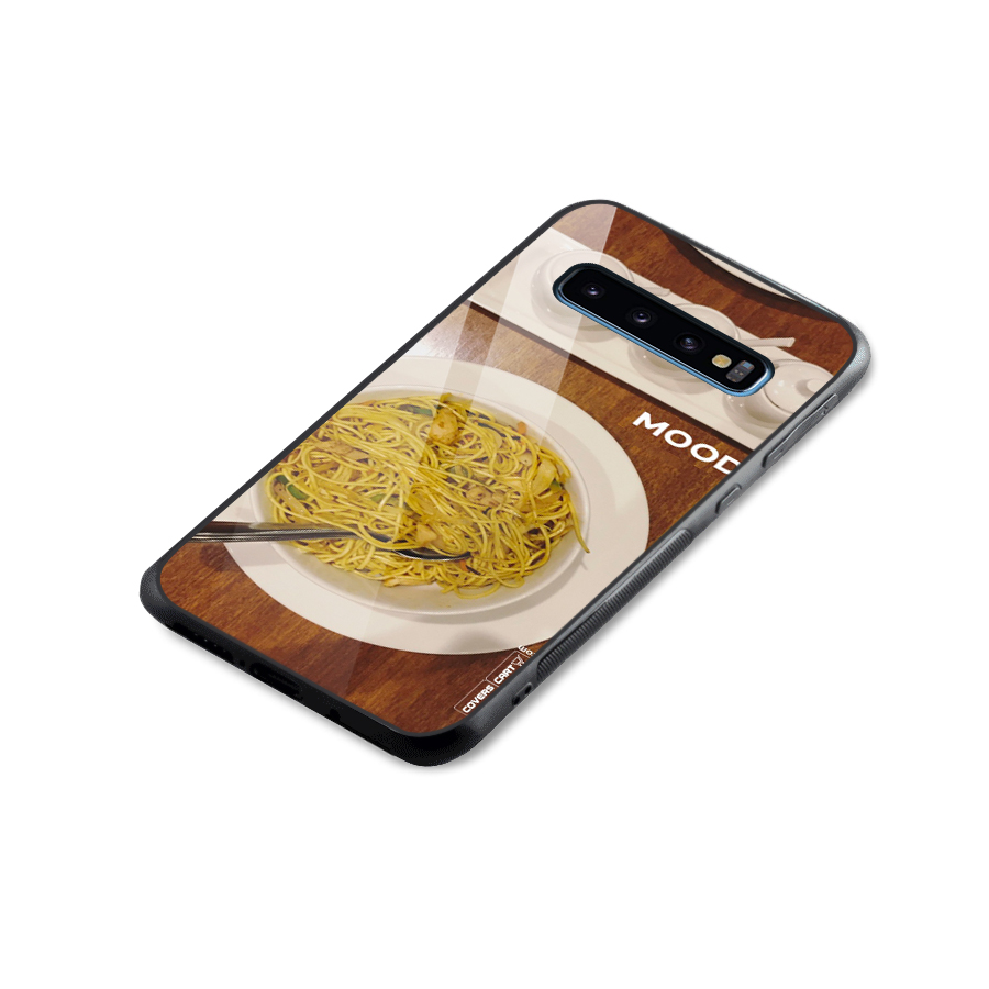 Hogging Mood Glass Back Case for Galaxy S10