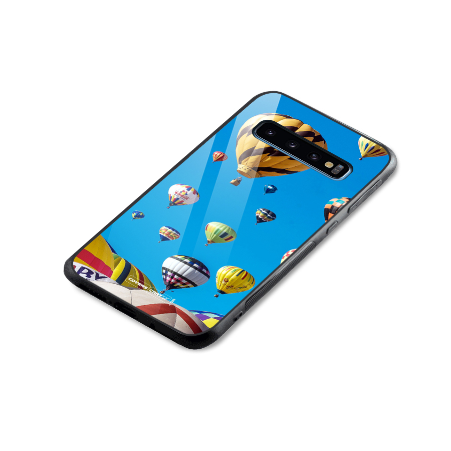 Hot Air Baloons Glass Back Case for Galaxy S10