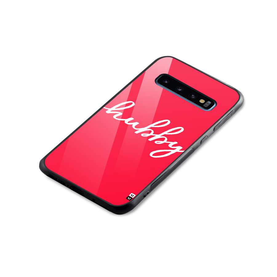 Hubby Glass Back Case for Galaxy S10