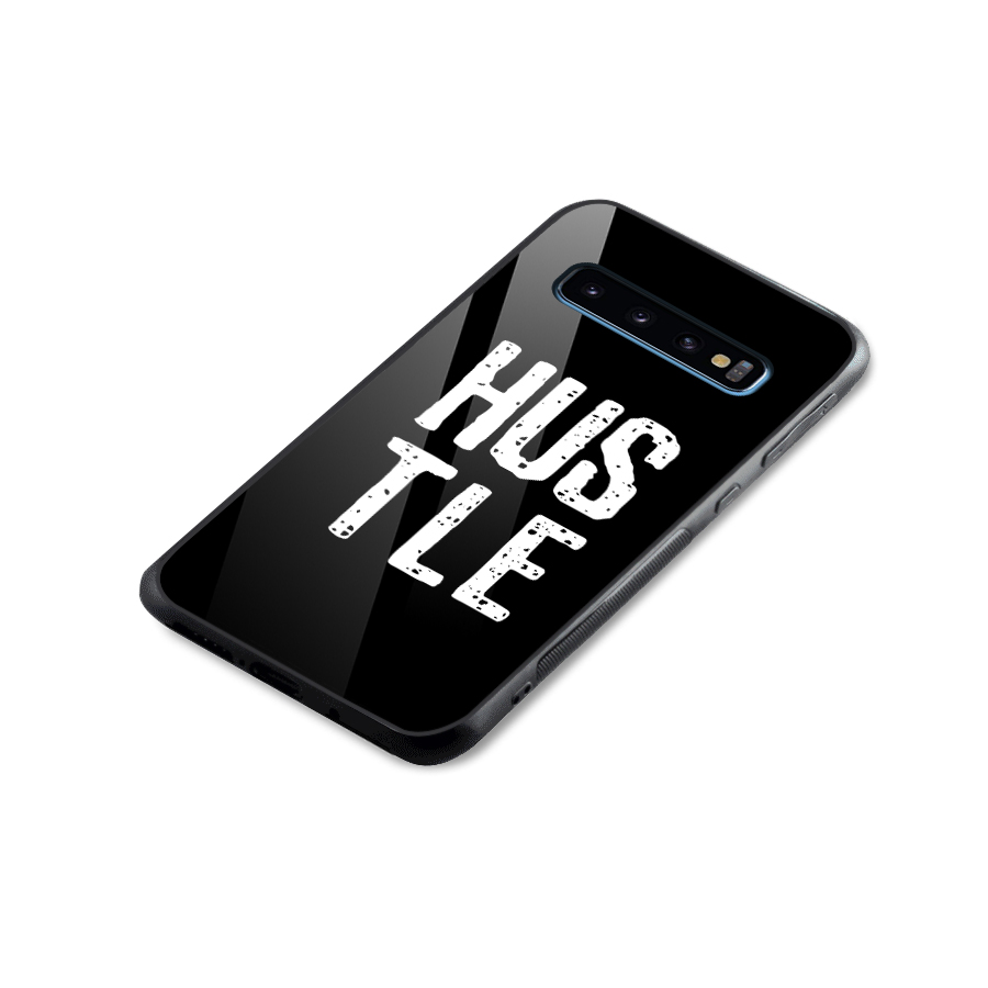 Hustle Glass Back Case for Galaxy S10