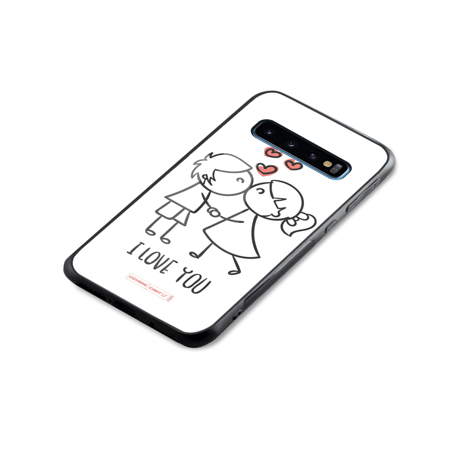 I Love You Glass Back Case for Galaxy S10