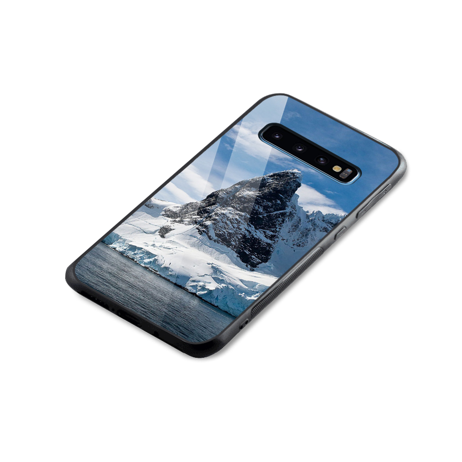 Ice Mountains Glass Back Case for Galaxy S10