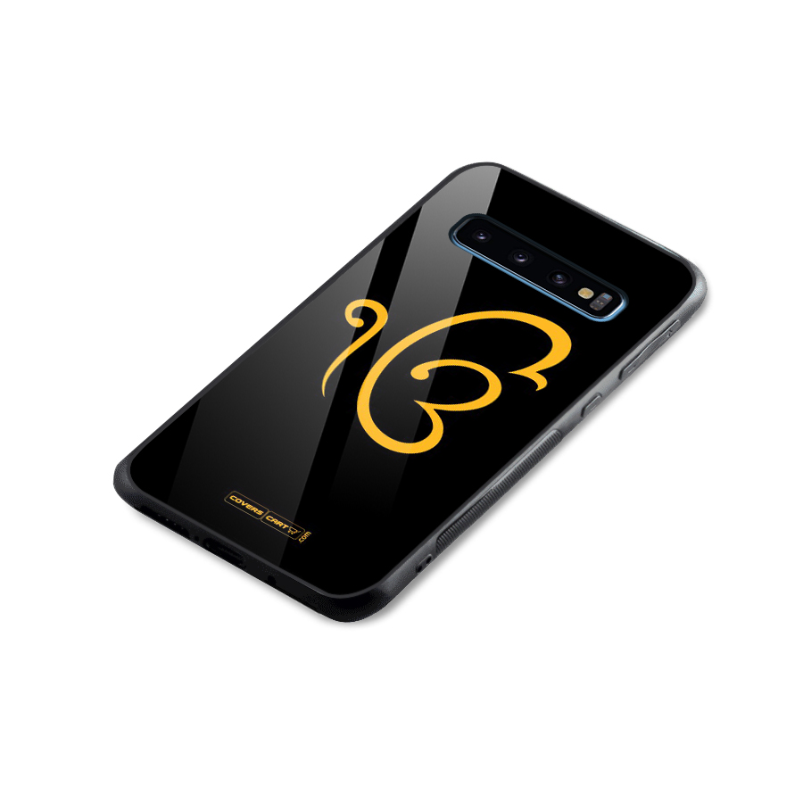 Ik Onkar Glass Back Case for Galaxy S10