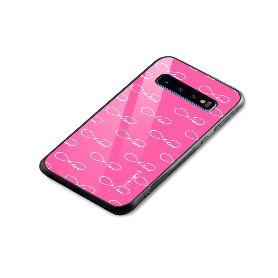 Infinity Love Glass Back Case for Galaxy S10
