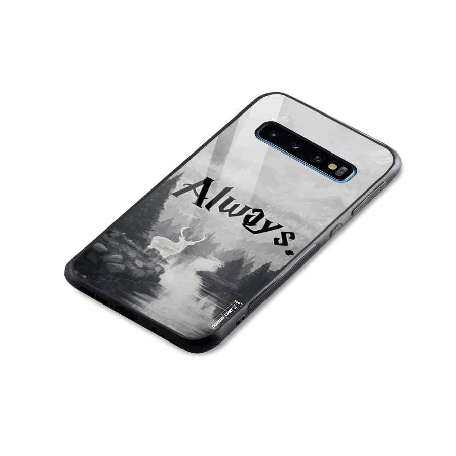 Invisible Deer Glass Back Case for Galaxy S10