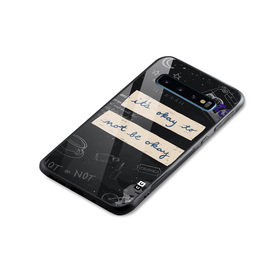 Its Okay Glass Back Case for Galaxy S10