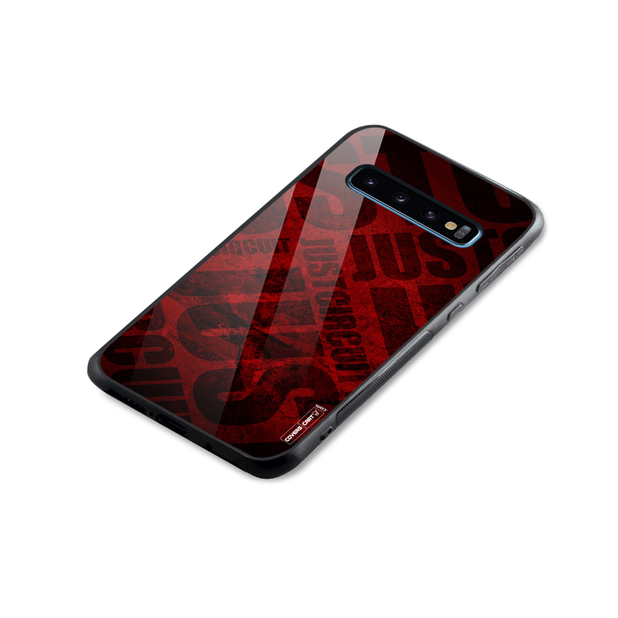 Just Circuit Glass Back Case for Galaxy S10