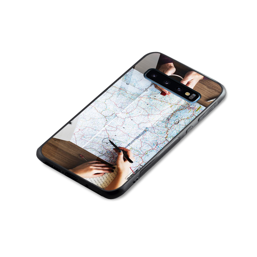 Just Travel Glass Back Case for Galaxy S10