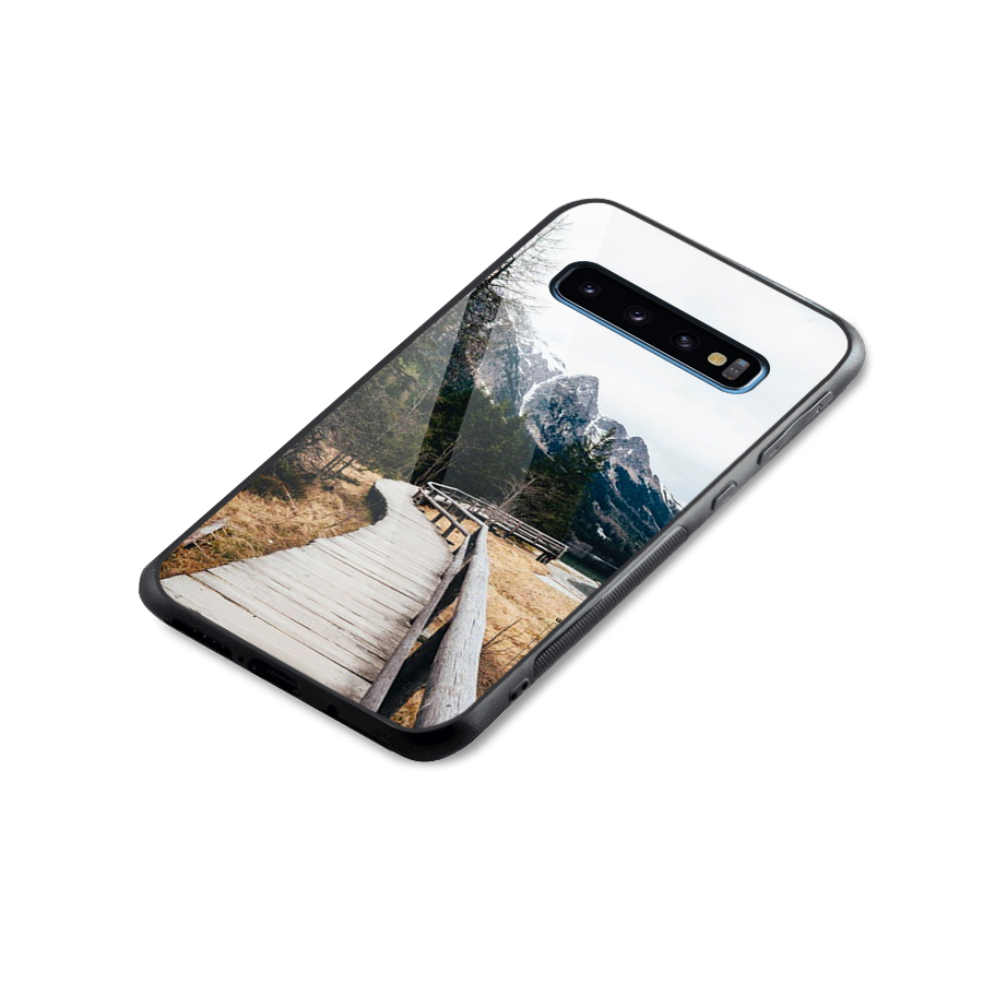 Just Wander Glass Back Case for Galaxy S10
