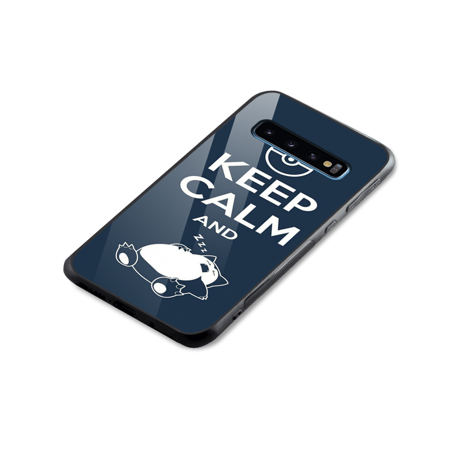 Keep Calm and Sleep Glass Back Case for Galaxy S10