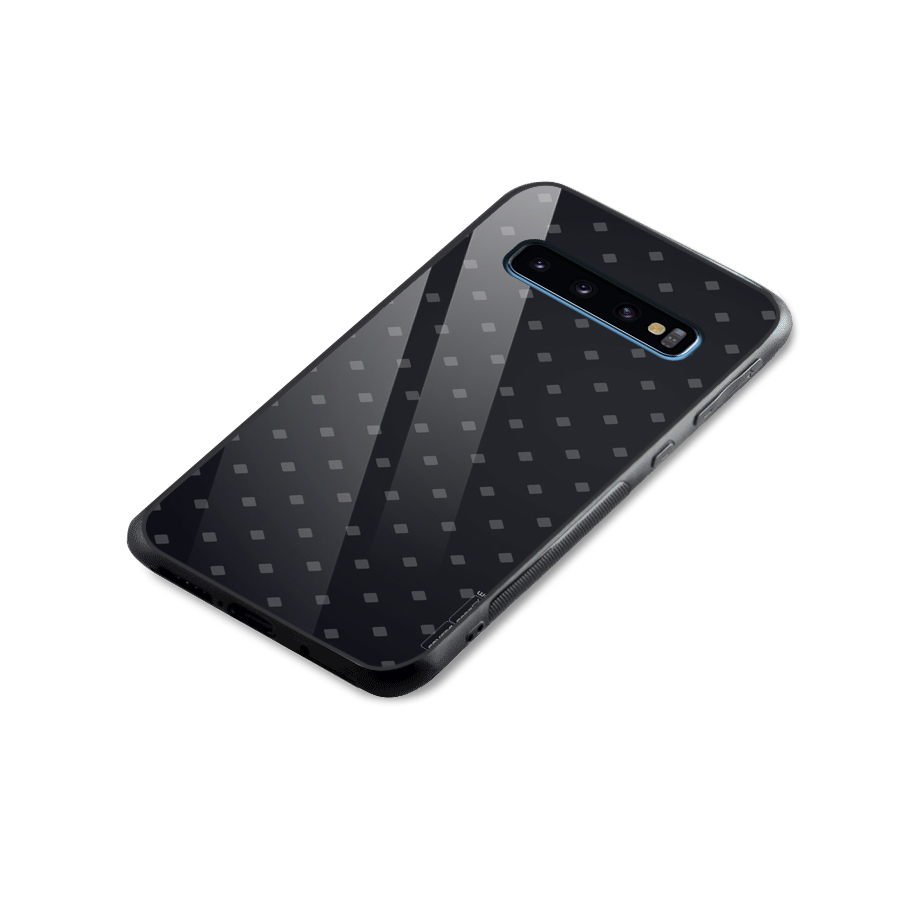 Lavish Diamond Pattern Glass Back Case for Galaxy S10