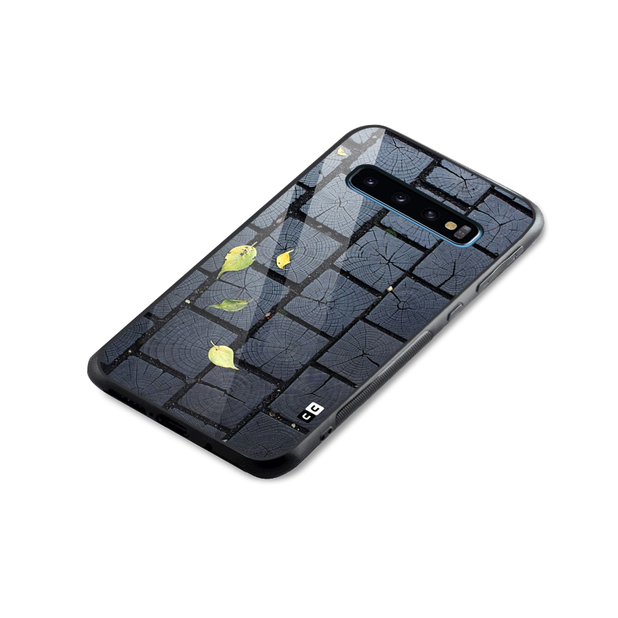 Leaf On Floor Glass Back Case for Galaxy S10