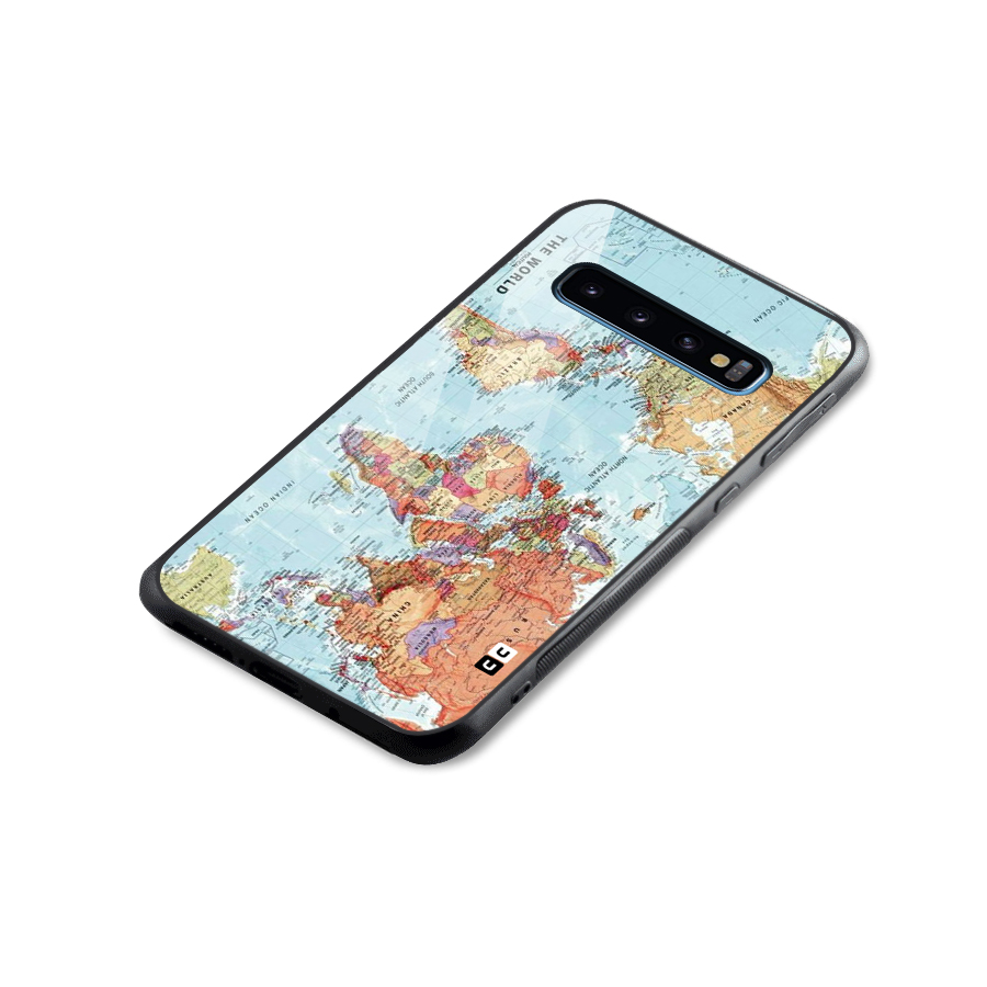 Lets Travel The World Glass Back Case for Galaxy S10