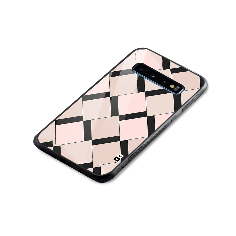 Light Pink Glass Back Case for Galaxy S10
