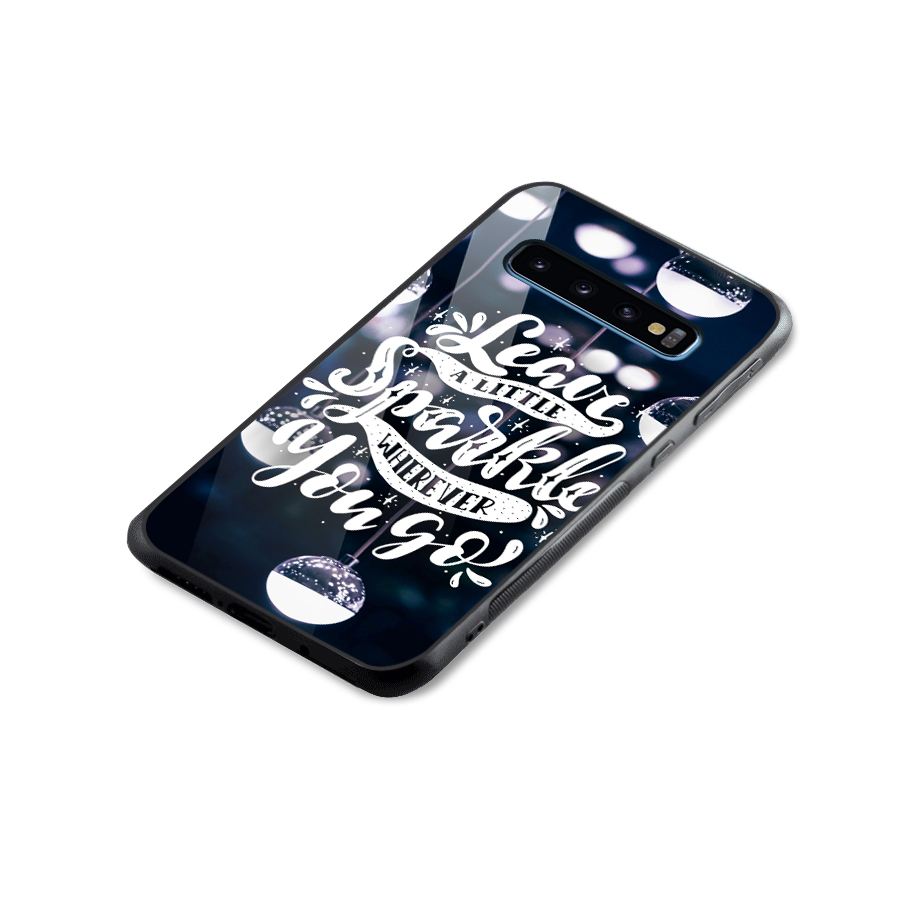 Little Spark Glass Back Case for Galaxy S10