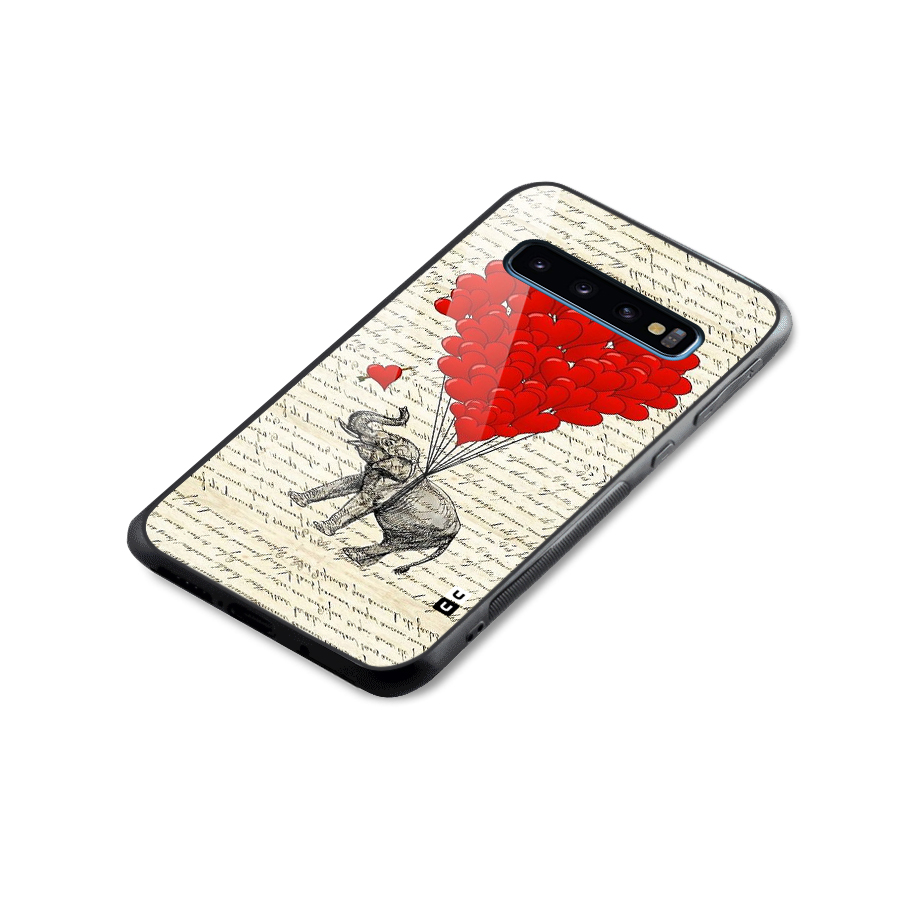 Love Weight Glass Back Case for Galaxy S10