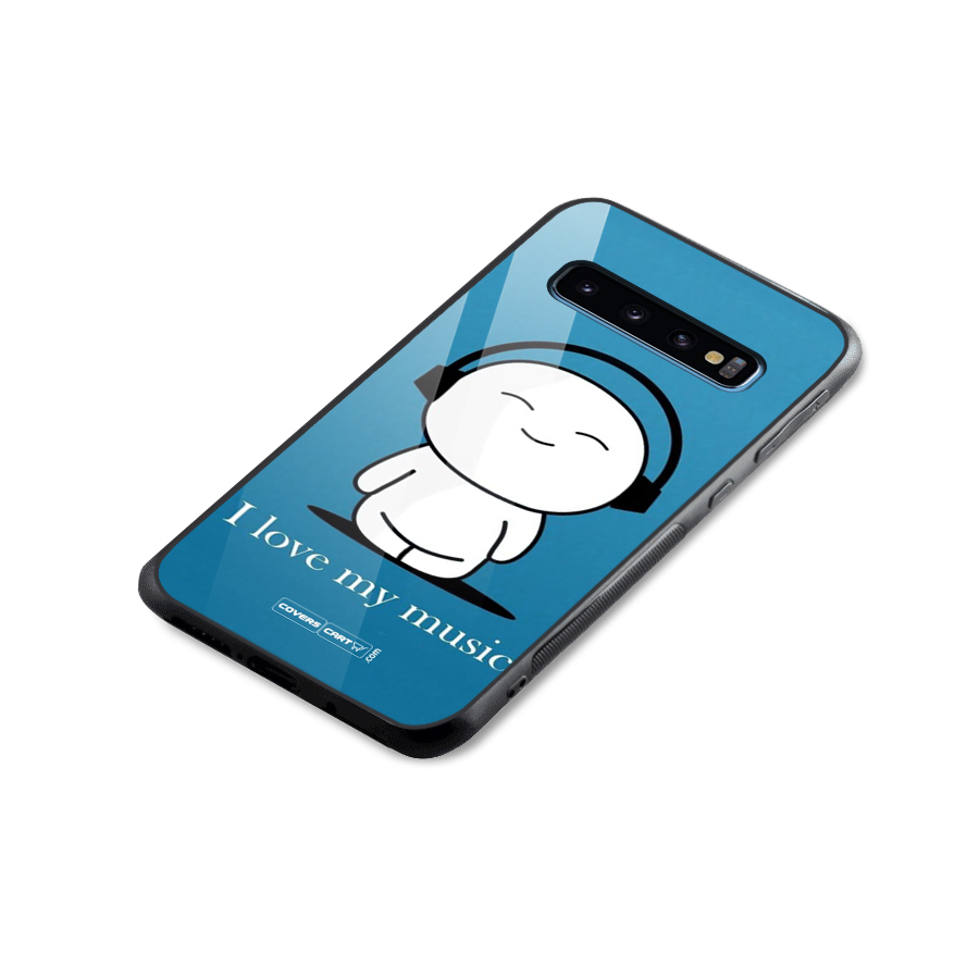 Love for Music Glass Back Case for Galaxy S10