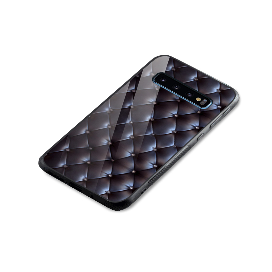 Luxury Pattern Glass Back Case for Galaxy S10