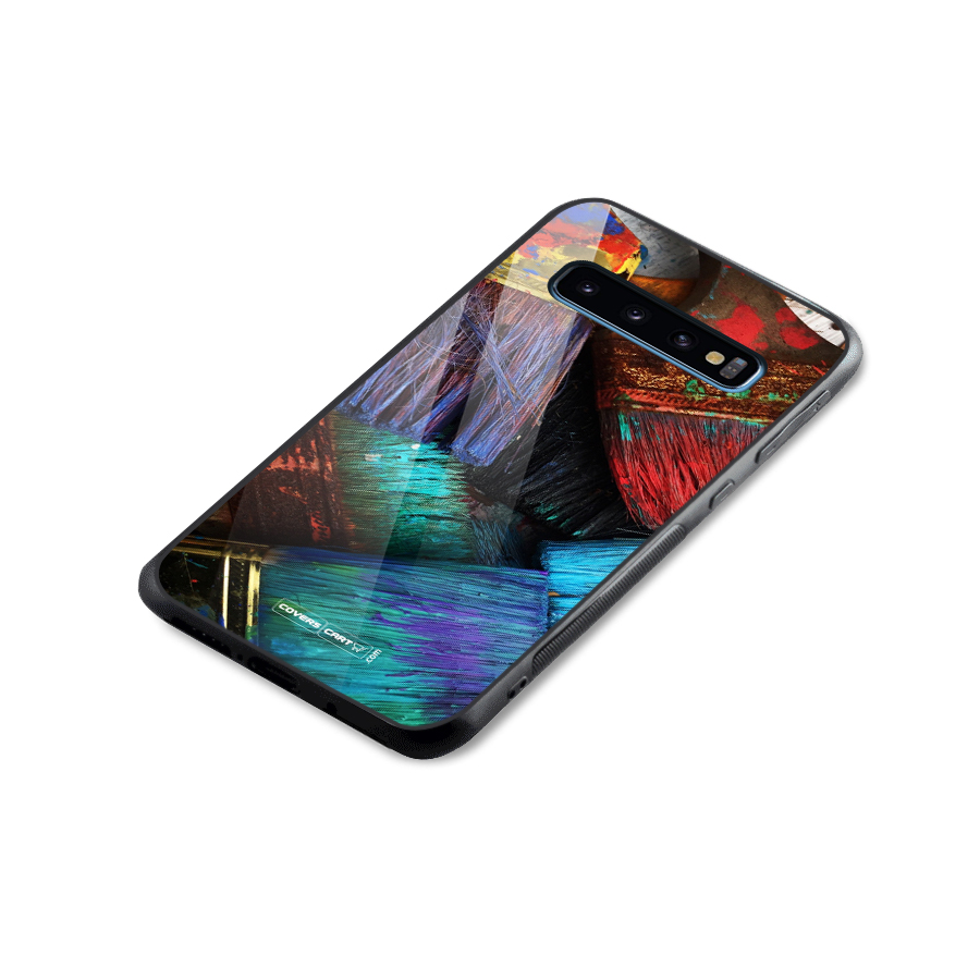 Magic Brushes Glass Back Case for Galaxy S10