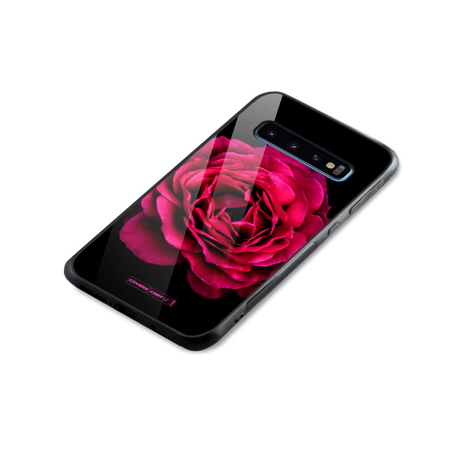 Magical Rose Glass Back Case for Galaxy S10