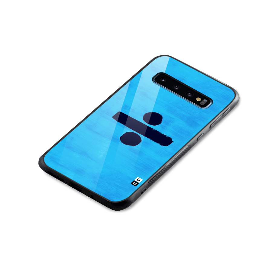 Math And Blue Glass Back Case for Galaxy S10