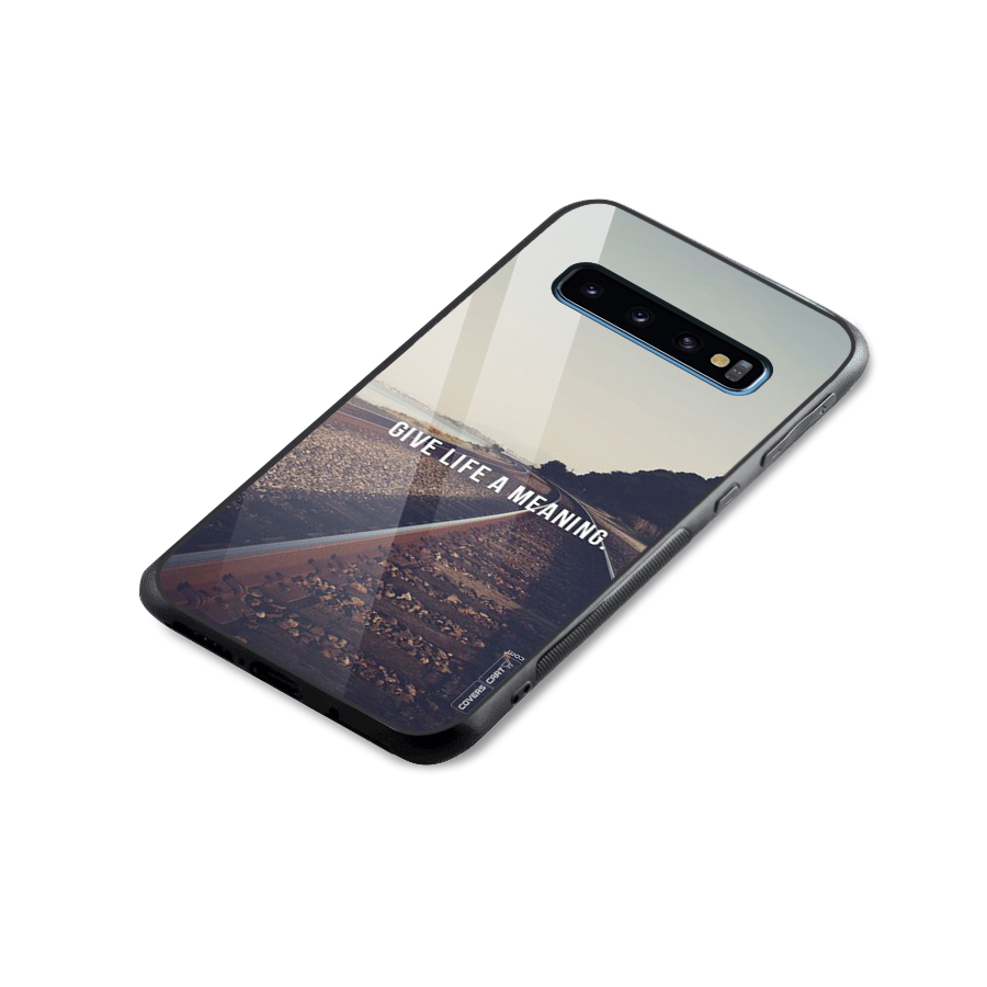 Meaning To Life Glass Back Case for Galaxy S10