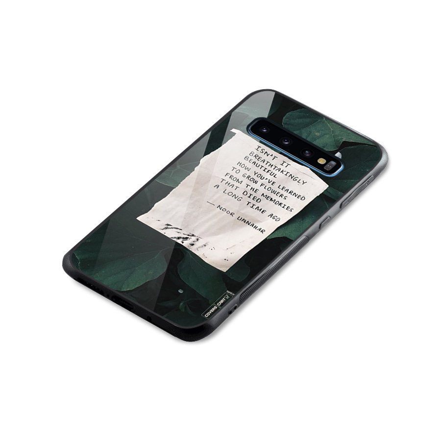 Memories Glass Back Case for Galaxy S10