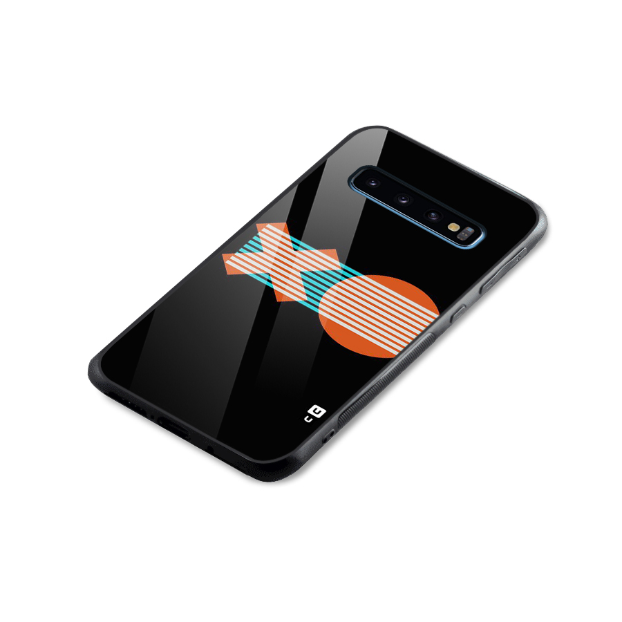 Minimal Art Glass Back Case for Galaxy S10