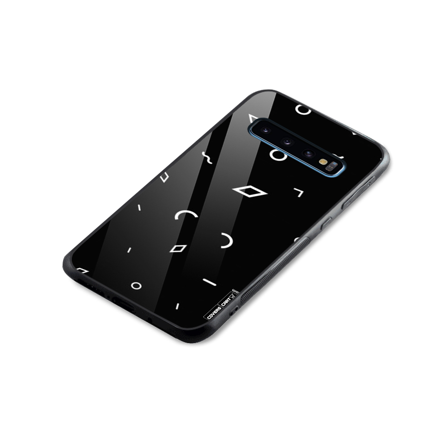 Minimal Shapes Glass Back Case for Galaxy S10