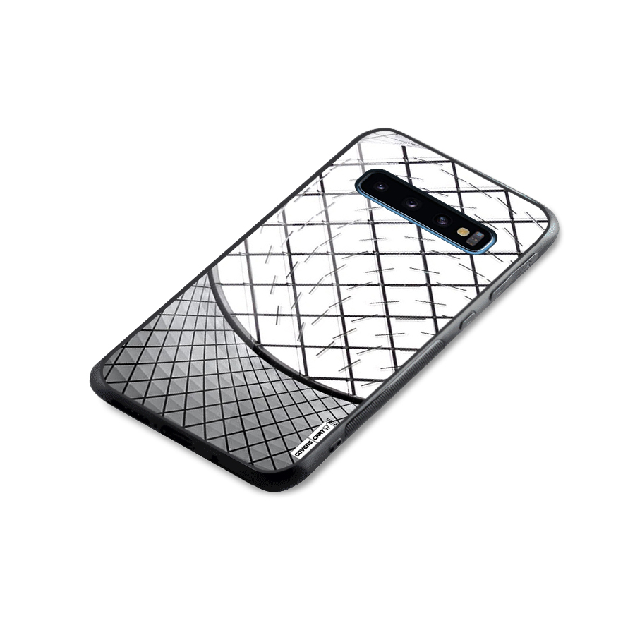 Modern Abstract Pattern Glass Back Case for Galaxy S10