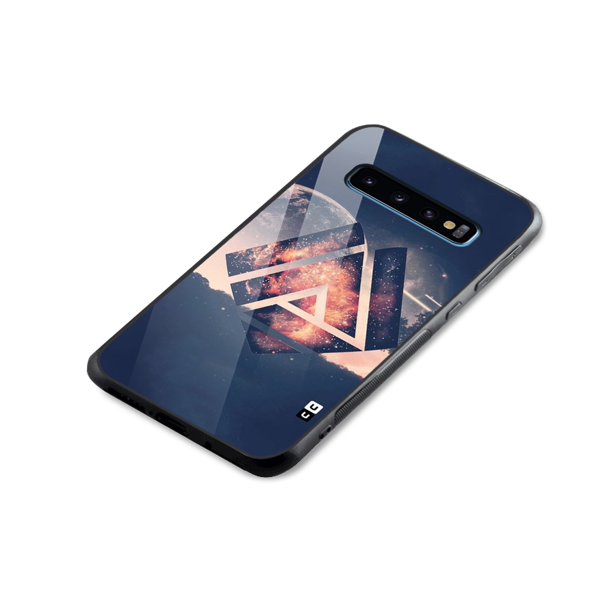Moon Abstract Glass Back Case for Galaxy S10