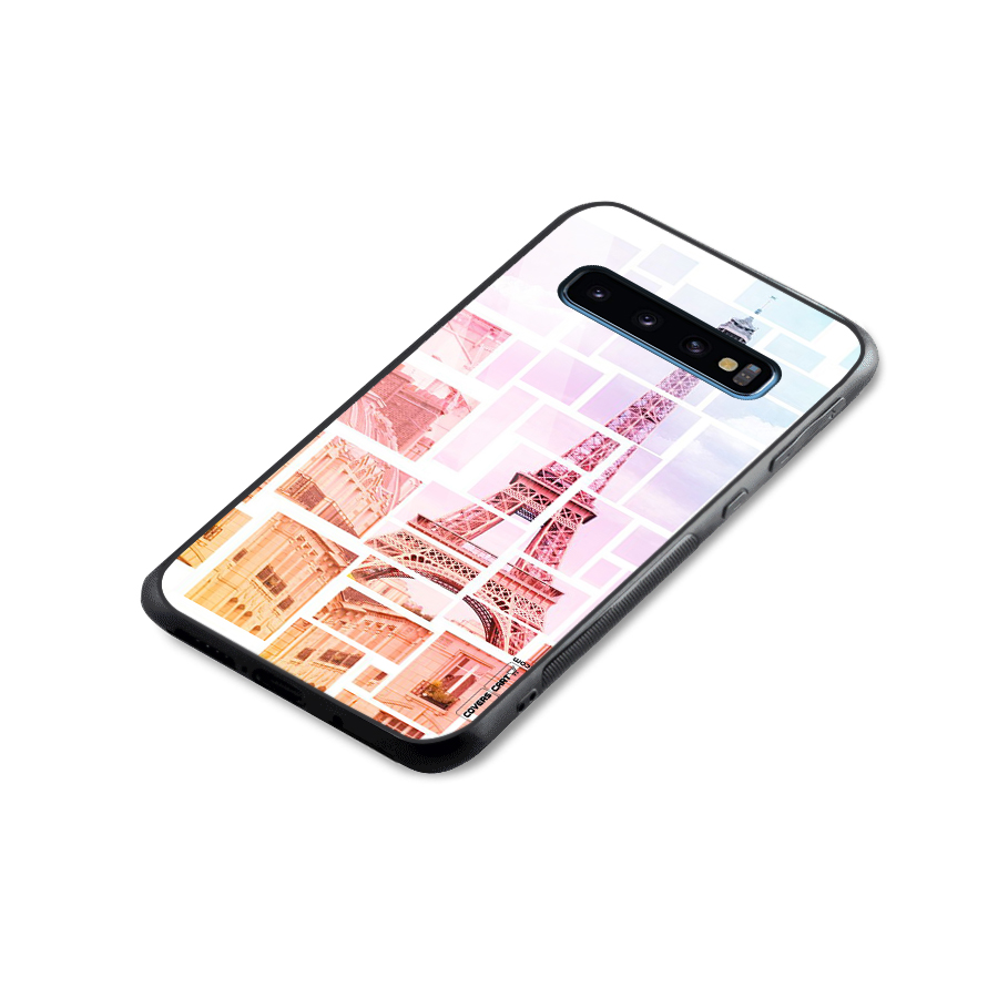 Mosiac City Glass Back Case for Galaxy S10