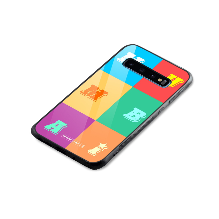 Mumbai Alphabets Glass Back Case for Galaxy S10