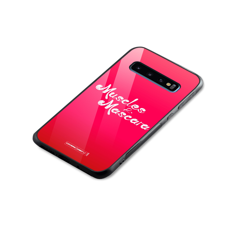 Muscles and Mascara Glass Back Case for Galaxy S10
