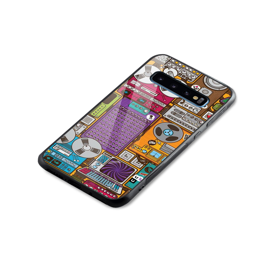 Music Decks Glass Back Case for Galaxy S10