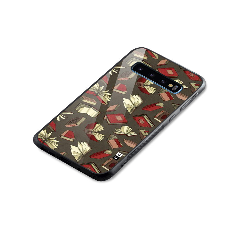 Nerd Head Glass Back Case for Galaxy S10