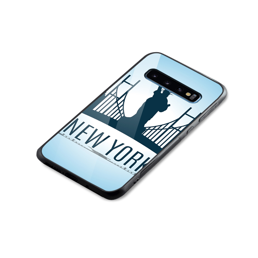New York Skyline Glass Back Case for Galaxy S10