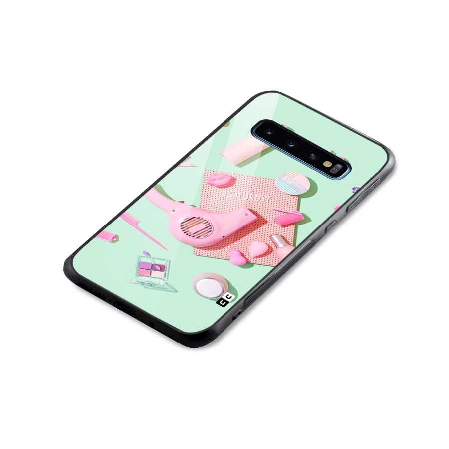 Night Out Slay Glass Back Case for Galaxy S10