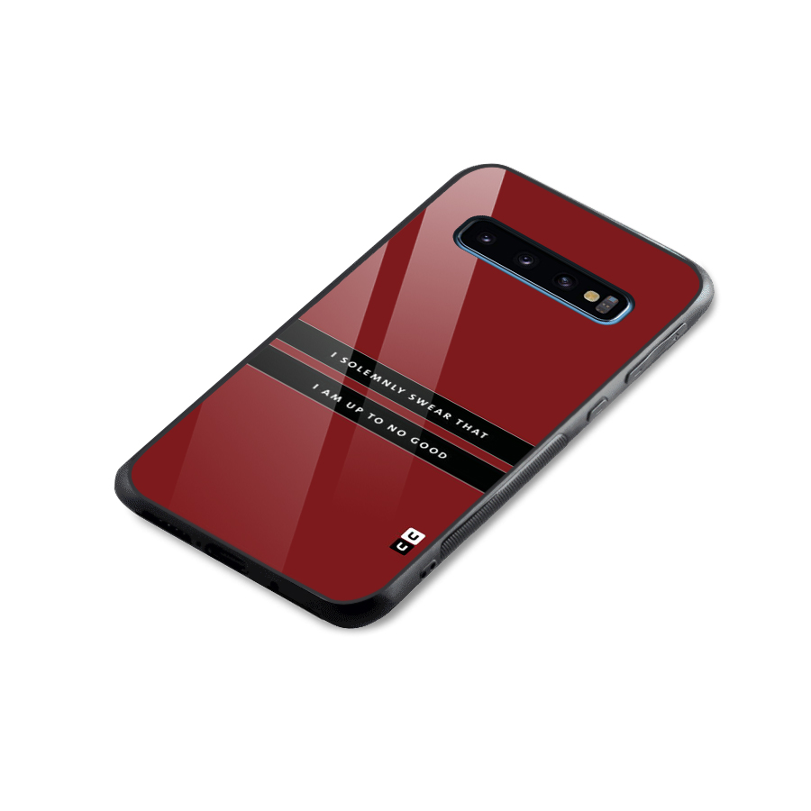 No Good Swear Glass Back Case for Galaxy S10