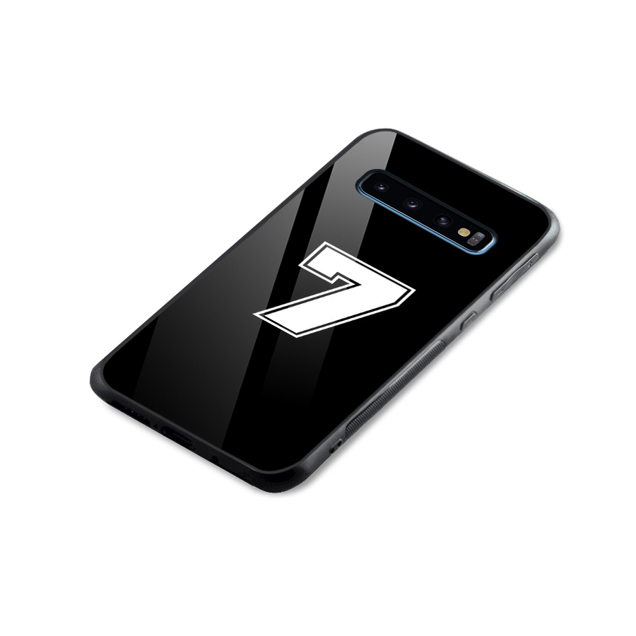 Number 7 Glass Back Case for Galaxy S10