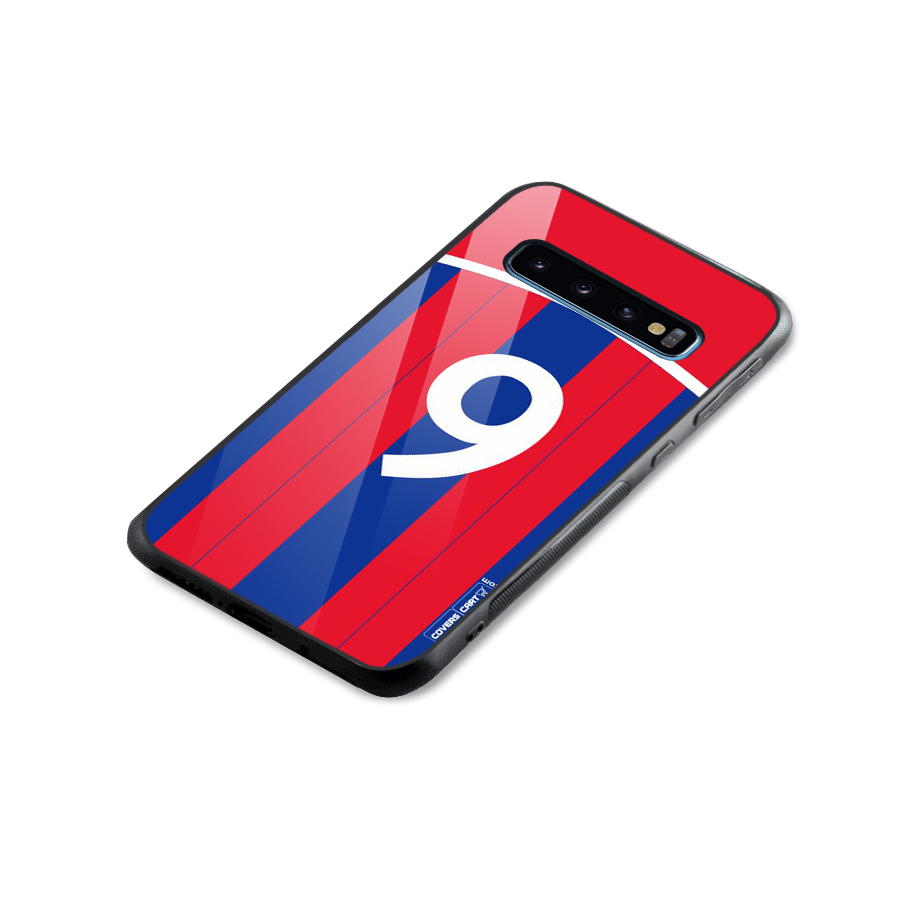 Number 9 Jersey Glass Back Case for Galaxy S10