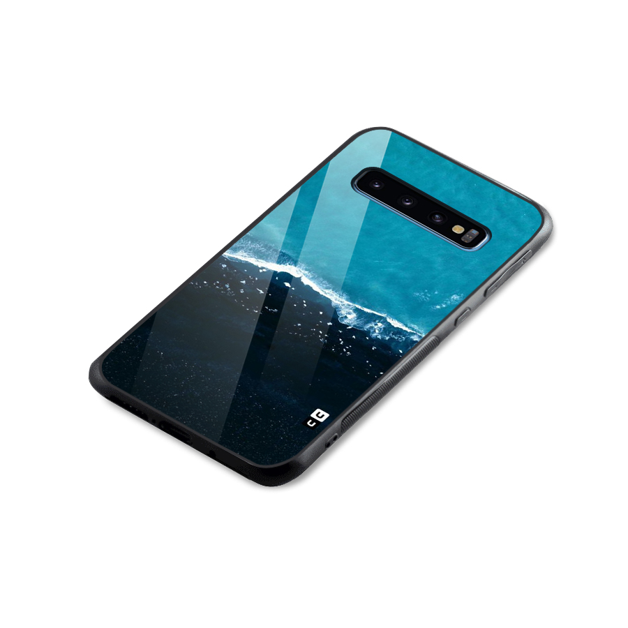 Ocean Blues Glass Back Case for Galaxy S10