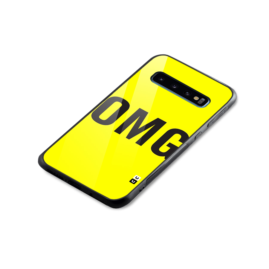 Oh My God Glass Back Case for Galaxy S10