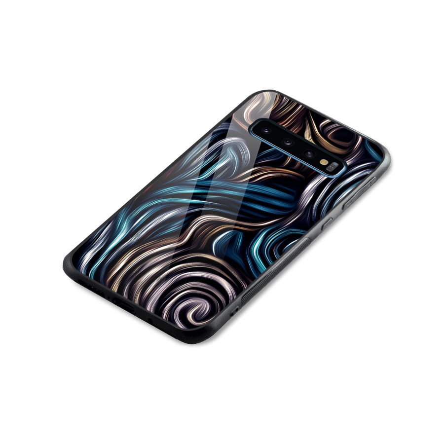 Oil Paint Artwork Glass Back Case for Galaxy S10