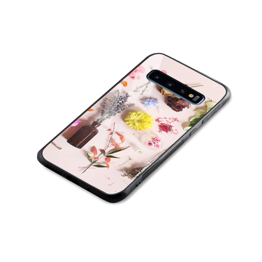 Old Petals Glass Back Case for Galaxy S10