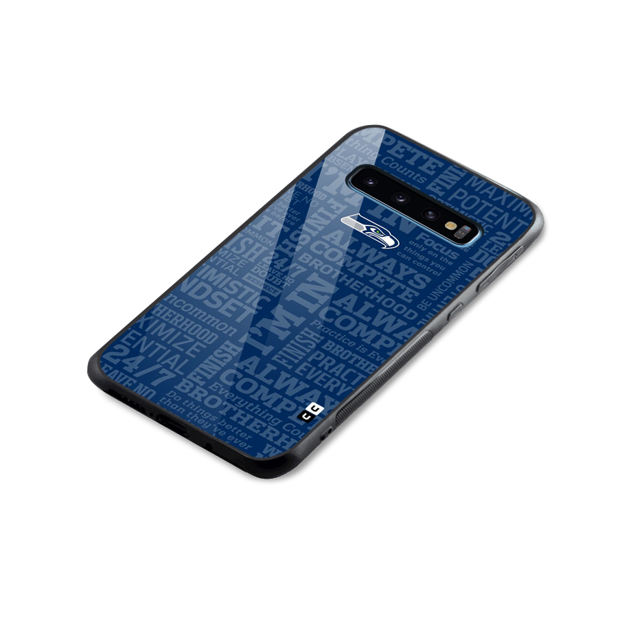 Optimistic Blue Glass Back Case for Galaxy S10